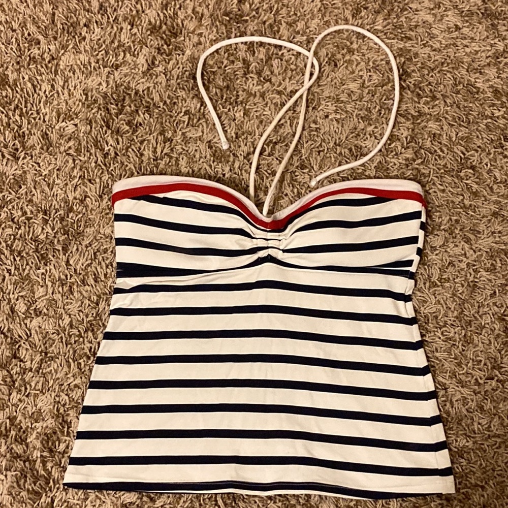 Ralph Lauren Small Navy Striped Tankini